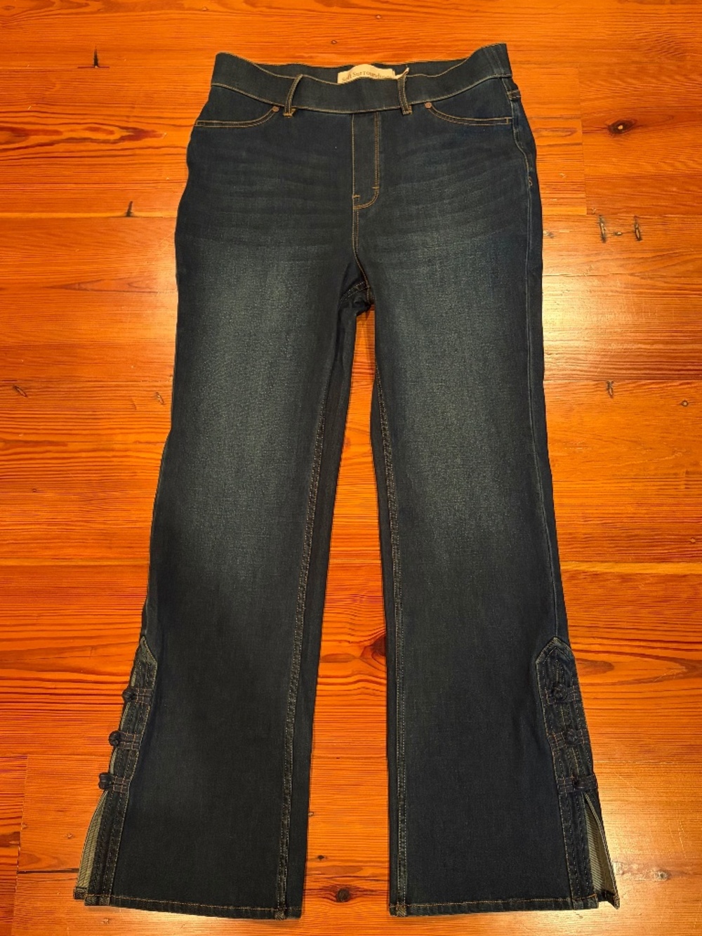 Soft Surroundings Tied Knot Bootcut Jeans